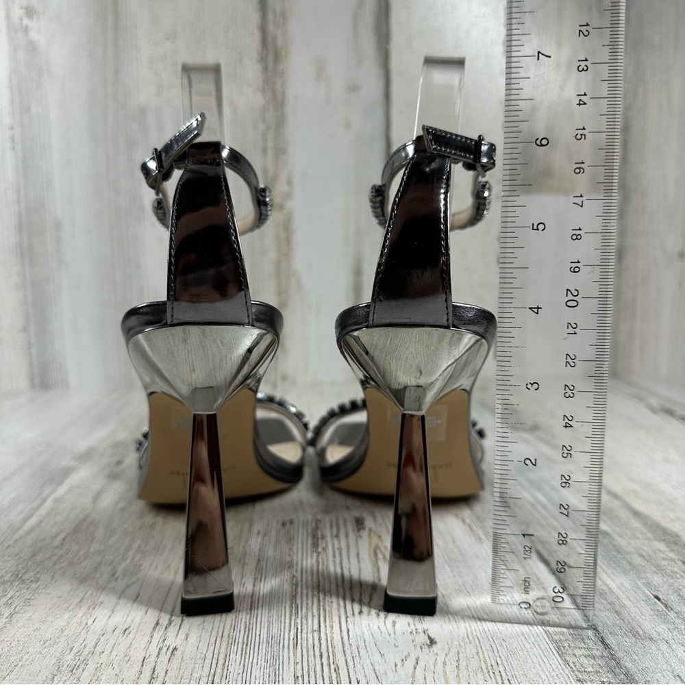 Marc Fisher Silver Sandals - Picture 8 of 12